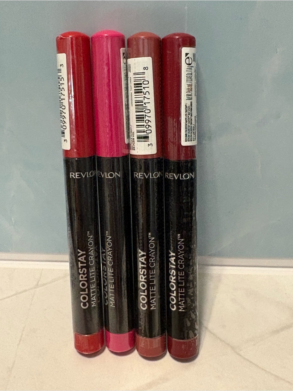 Revlon ColorStay Matte Lip Crayon Set -Lot of 4
